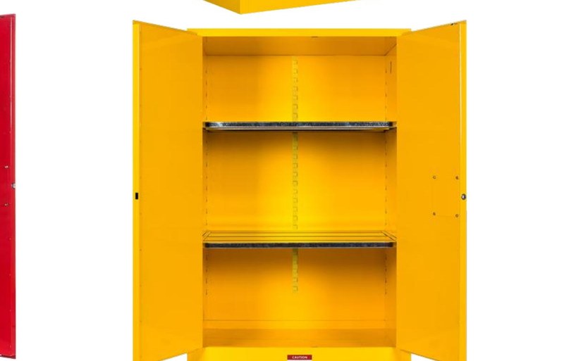 VAULT-FLAM 110 gallon flagship cabinet - open