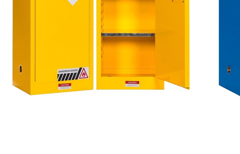 VAULT-FLAM 15 gallon cabinet - open