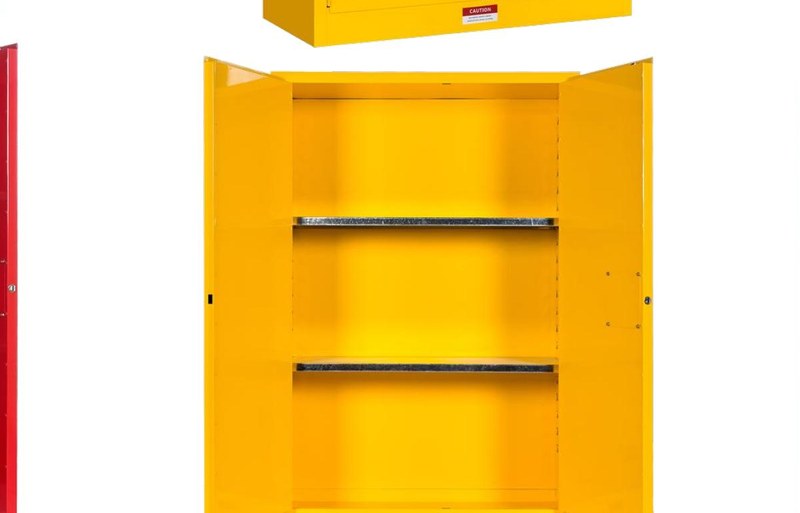 VAULT-FLAM 30 gallon cabinet - open