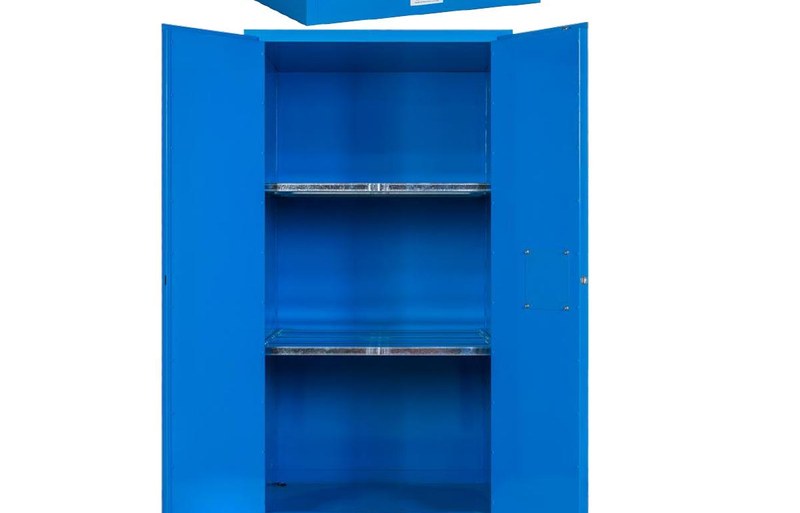 VAULT-FLAM 45 gallon cabinet - open