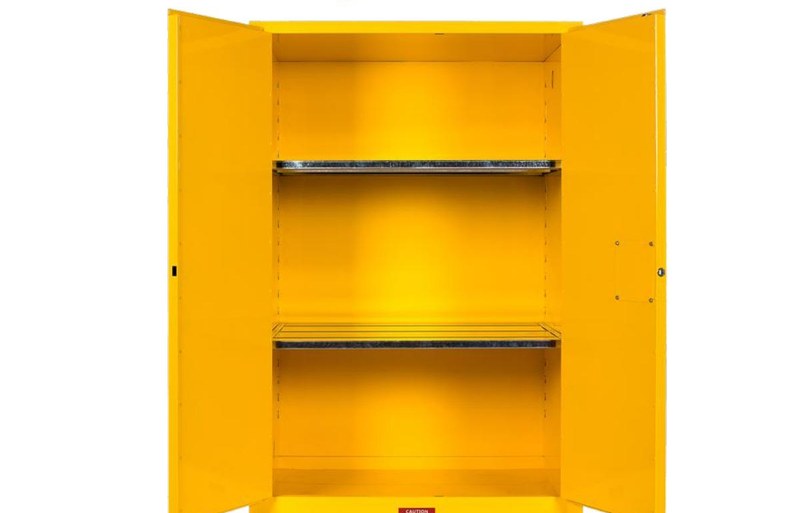 VAULT-FLAM 60 gallon cabinet - open