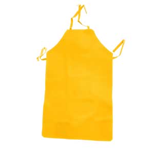 Yellow protective apron