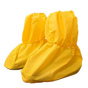 Yellow protective boot covers